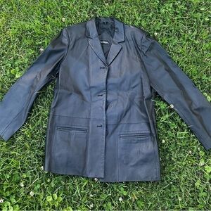 CHANEL Black Leather Women's Jacket